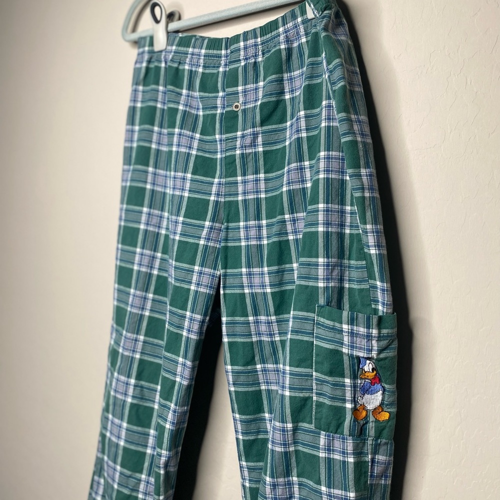 Vintage Disney plaid Donal Duck pajamas pants